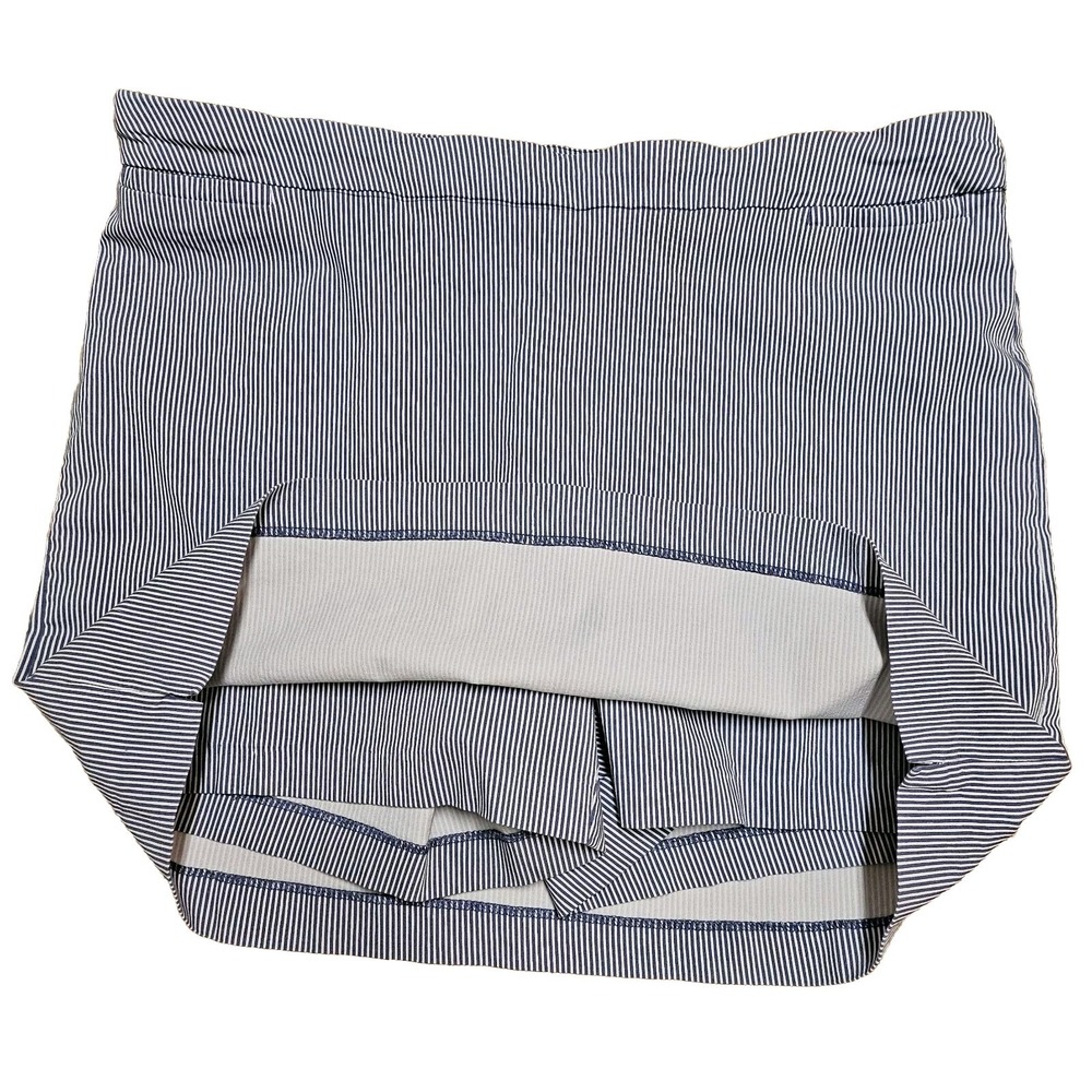 Kim Roger's Blue‎ & White Striped Stretch Skort Built In Shorts Size 22W - Picture 3 of 6